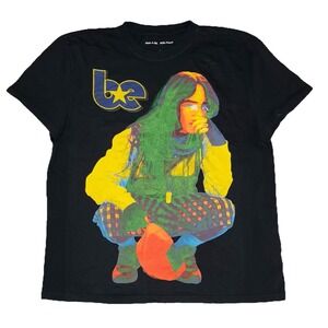 Billie Eilish Color Pop T Shirt Women's L Black Tour Merch Berlin Exclusive‎ NEW